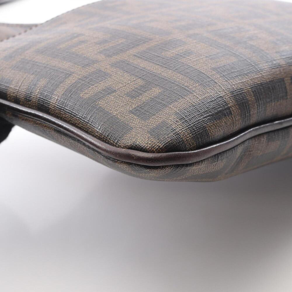 Fendi Zucca Shoulder Bag/Handbag, Coated Canvas Leather, Men's/Women's, Brown - Picture 6 of 9
